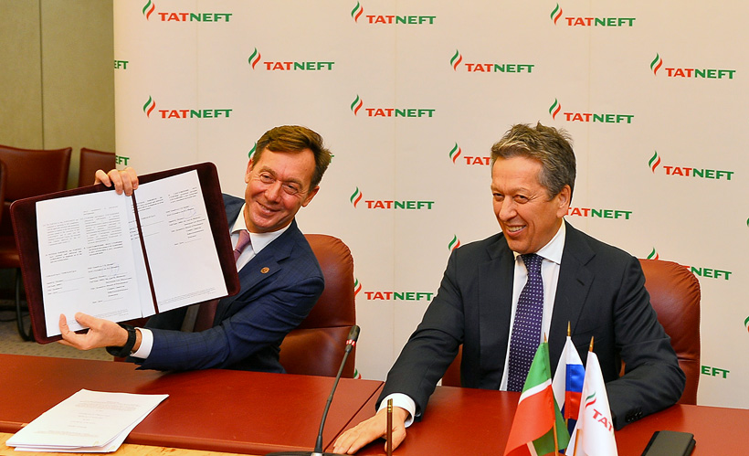 Руководство «Татнефть» подписало лицензионное и инженерное соглашения с компанией Versalis для развития производства каучуков в Тольятти 