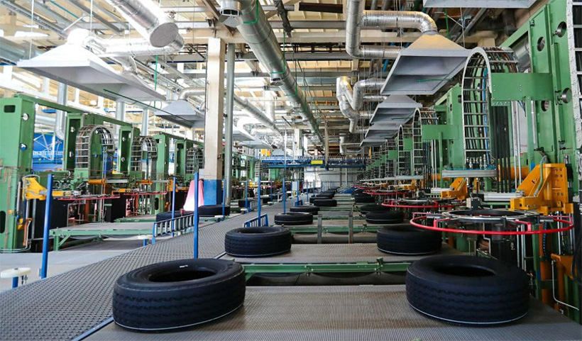 Производство автомобильных шин на предприятии «Нижнекамскшина»