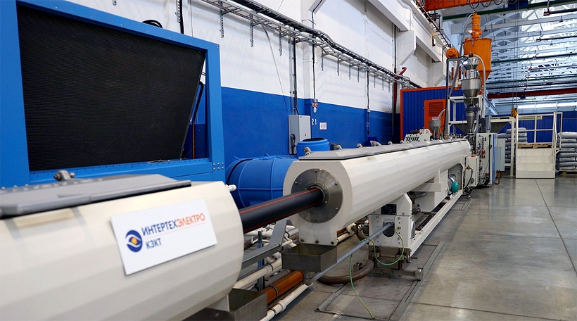 Экструзионная линия по выпуску ПЭ-труб диаметром от 32 до 160 мм на Курганский завод комплексных технологий 