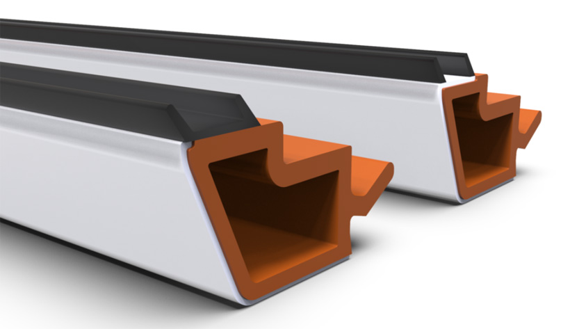 Оконный штапик из поливинилхлорида с содержанием до 85% вторичного ПВХ