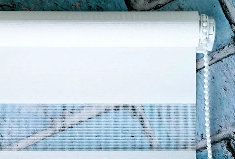 Рулонная штора Фийона белая 43х160 см от «ЛентаБел»