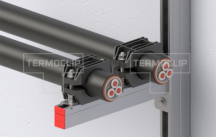 Крепеж кабельный ТСС 1 производства «ПК-Термоснаб» применяется для одиночной или групповой прокладки кабелей