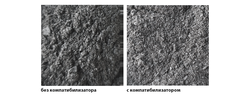 Рис. 1. Древесно-полимерная смесь после горяче-холодного приготовления