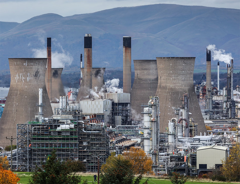 Завод по производству этилена INEOS в Грейнджмуте, Шотландия, Великобритания