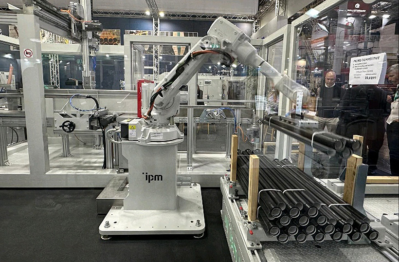 Роботизированный комплекс IPM для автоматической упаковки пластиковых труб