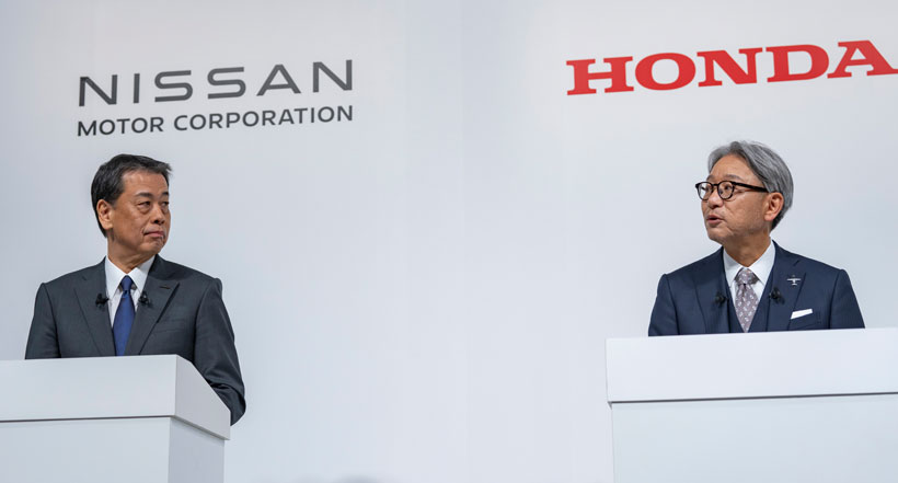 Пресс-конференция Nissan, Honda и Mitsubishi Motors
