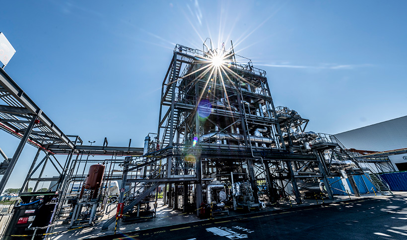 Установка Renasci для химической переработки отходов пластмасс в Остенде, Бельгия