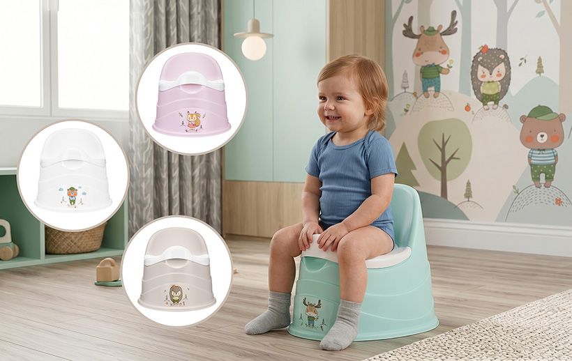 Пластиковый горшок-трон «Пластишка» производства «Бытпласт» с новыми декорами