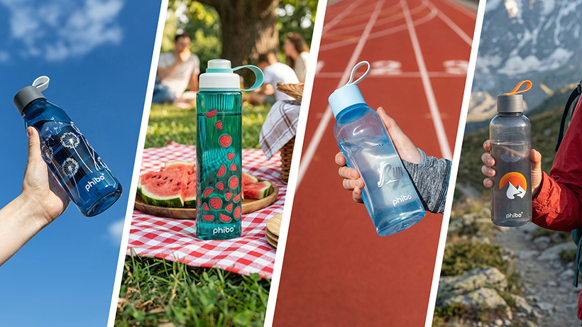 Многоразовые бутылки для воды Phibo производства «Бытпласт»