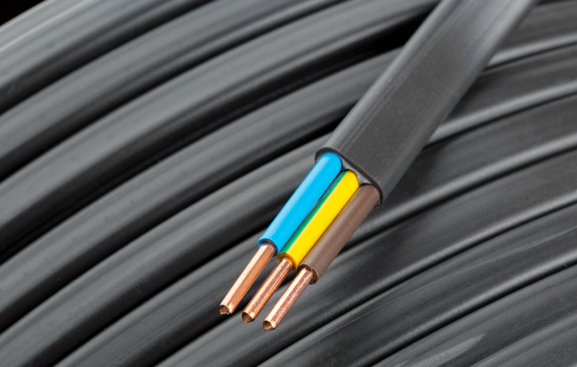 Плоский кабель ПУГВ с оболочкой на основе поливинилхлорида 