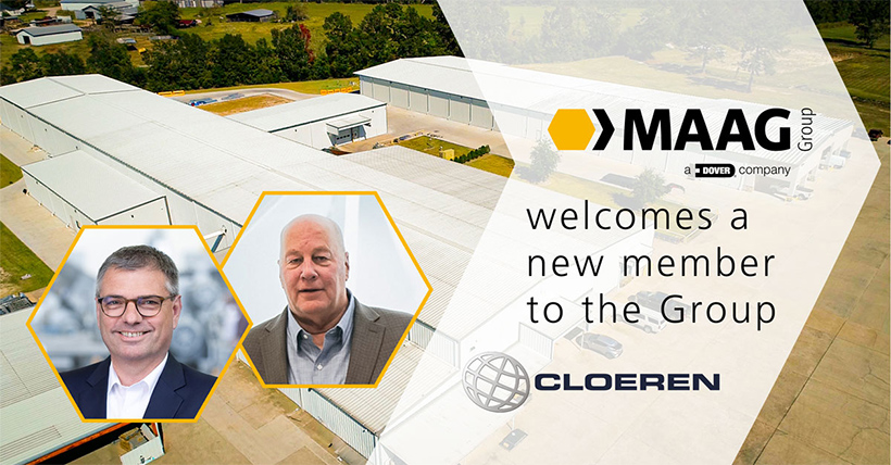 MAAG Group приобрела компанию Cloeren Incorporated