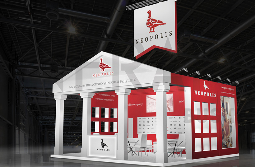 Проект стенда NEOPOLIS на выставке решений для упаковки UPAKEXPO 2026, МВЦ «Крокус Экспо»