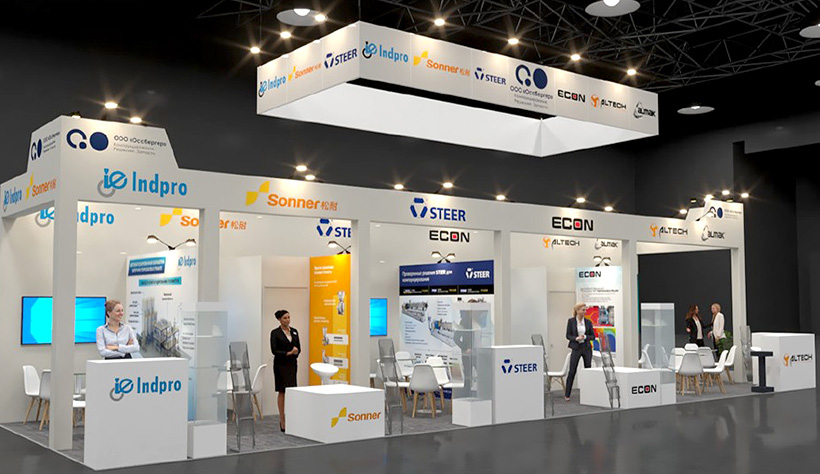 Проект стенда компании «Оссбергер» на отраслевой выставке RUPLASTICA 2026, Москва