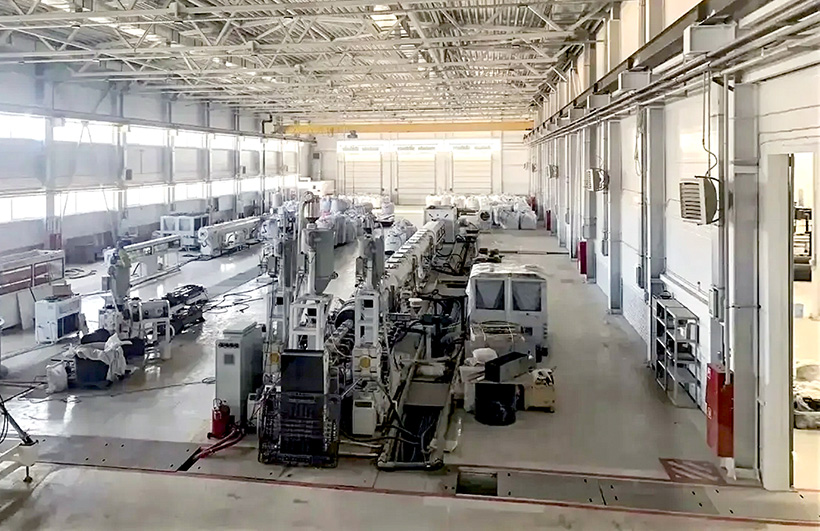 Экструзионный цех по выпуску полиэтиленовых труб PLASTiCO в ОЭЗ «Эммаусс», апрель 2026 г.