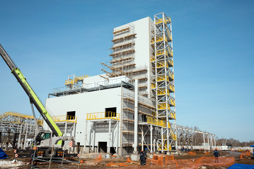 Строительство производства хромовых катализаторов СИБУРа в Казани, март 2025 года 