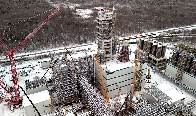 Строительство комплекса по производству полипропилена ДГП-2 на «ЗапСибНефтехиме» в Тобольске, февраль 2026 г.