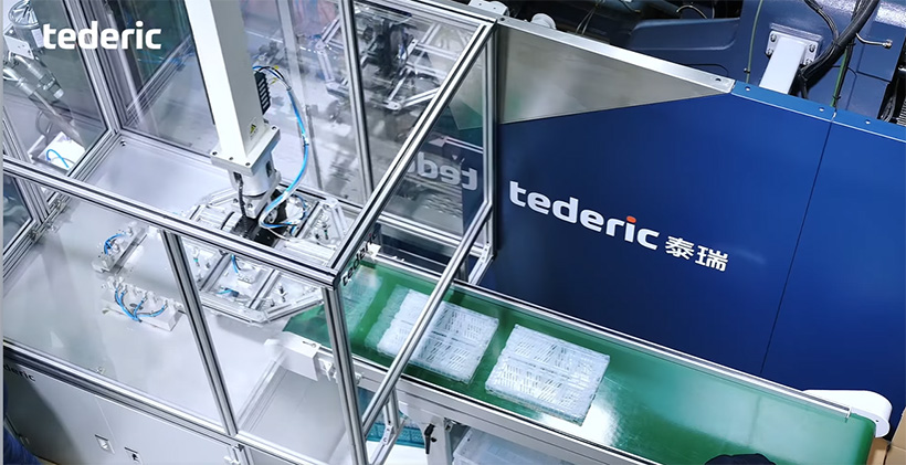 Производство складных пластиковых ящиков на базе ТПА Tederic  модели NEO-T500 на Chinaplas 2026